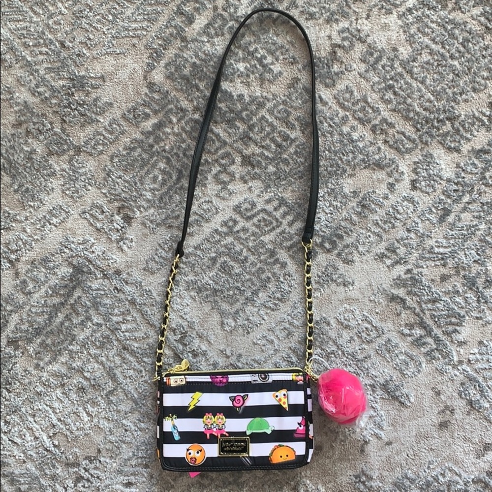 NWT Betsey Johnson Emoji Crossbody